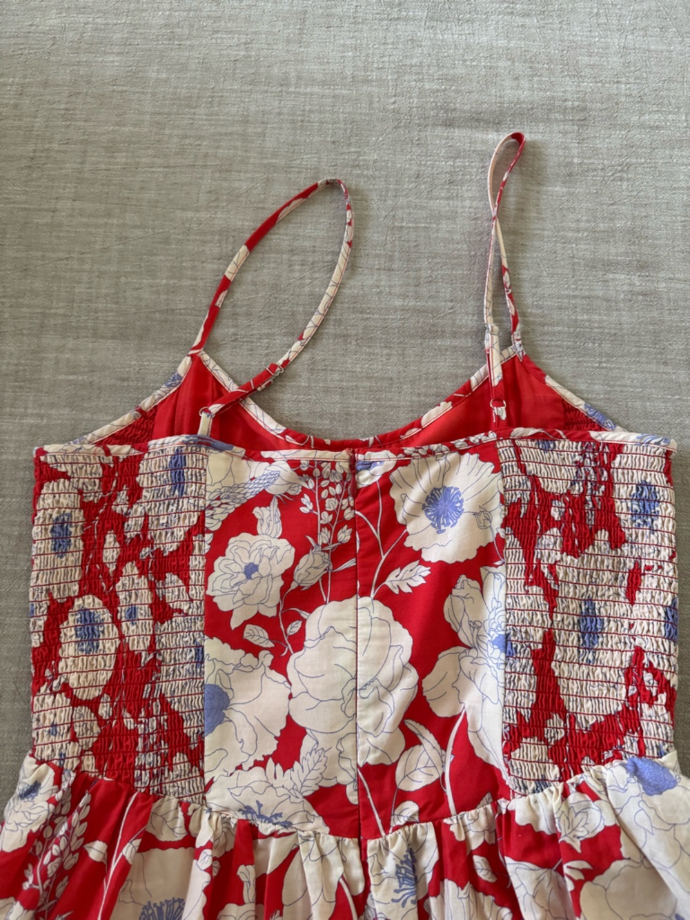 Maeve Sleeveless Red Floral Dress - Picture 4 of 5